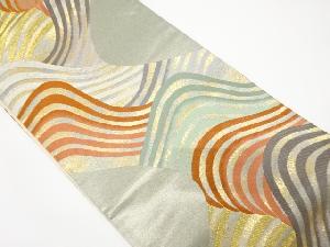 流水模様織り出し袋帯